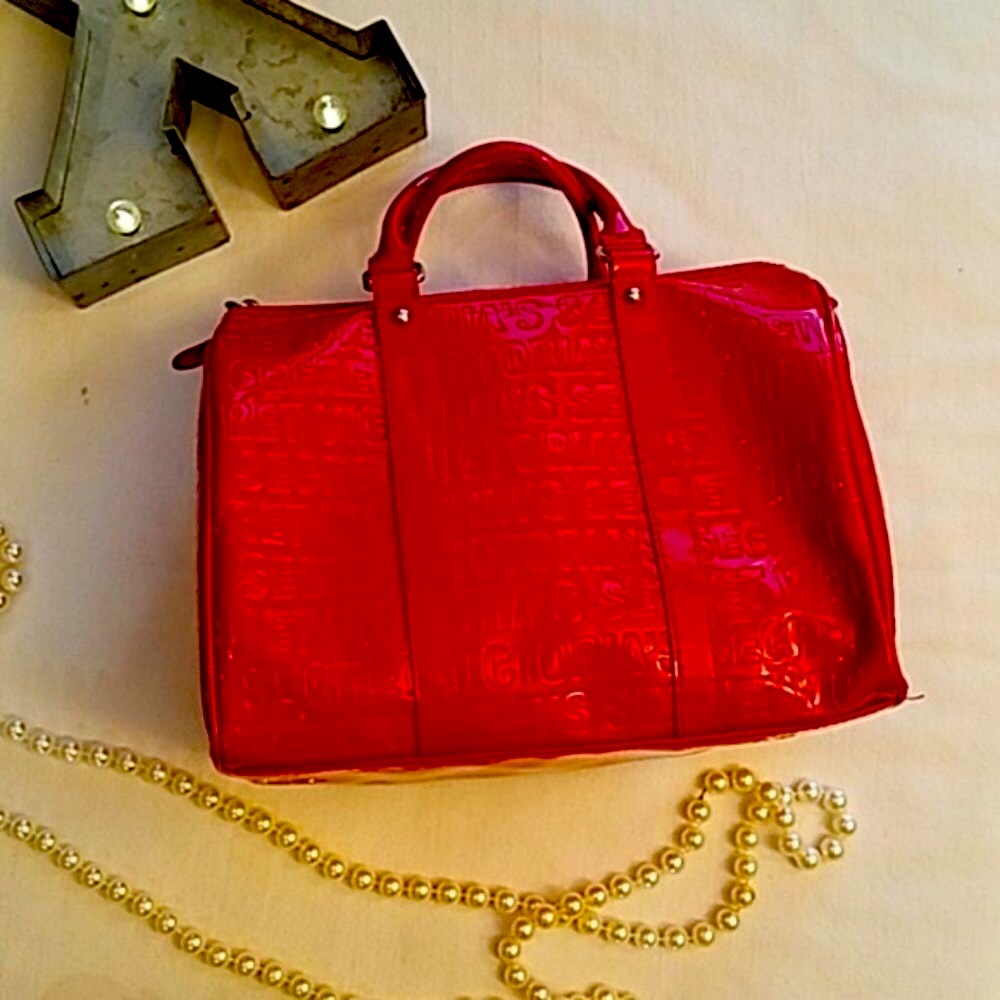 Victoria's Secret Cherry Patent Red Satchel